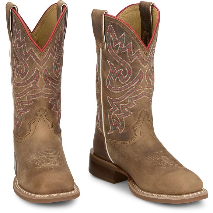 Justin Women's Little Sugar 11" Western Boot in Taupe