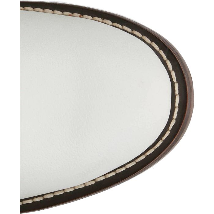 Justin Women's McKean Water Buffalo Lace Up Boot in Vintage White