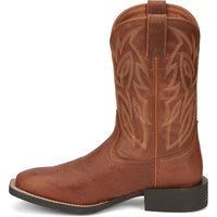 Justin Men's Canter 11" Western Boot in Hazel Brown