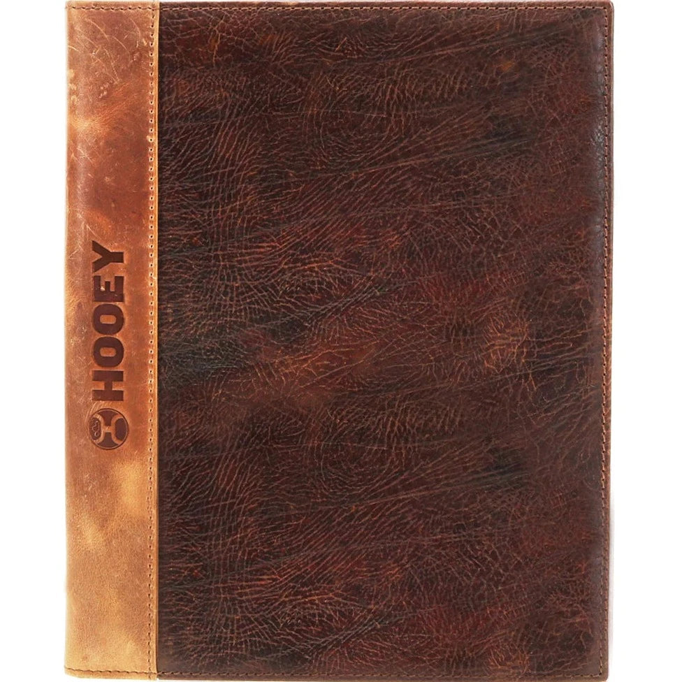 Hooey "Classic" Leather Notebook Cover- Brown