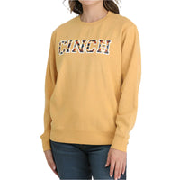 Cinch Women's Logo Sweatshirt in Gold