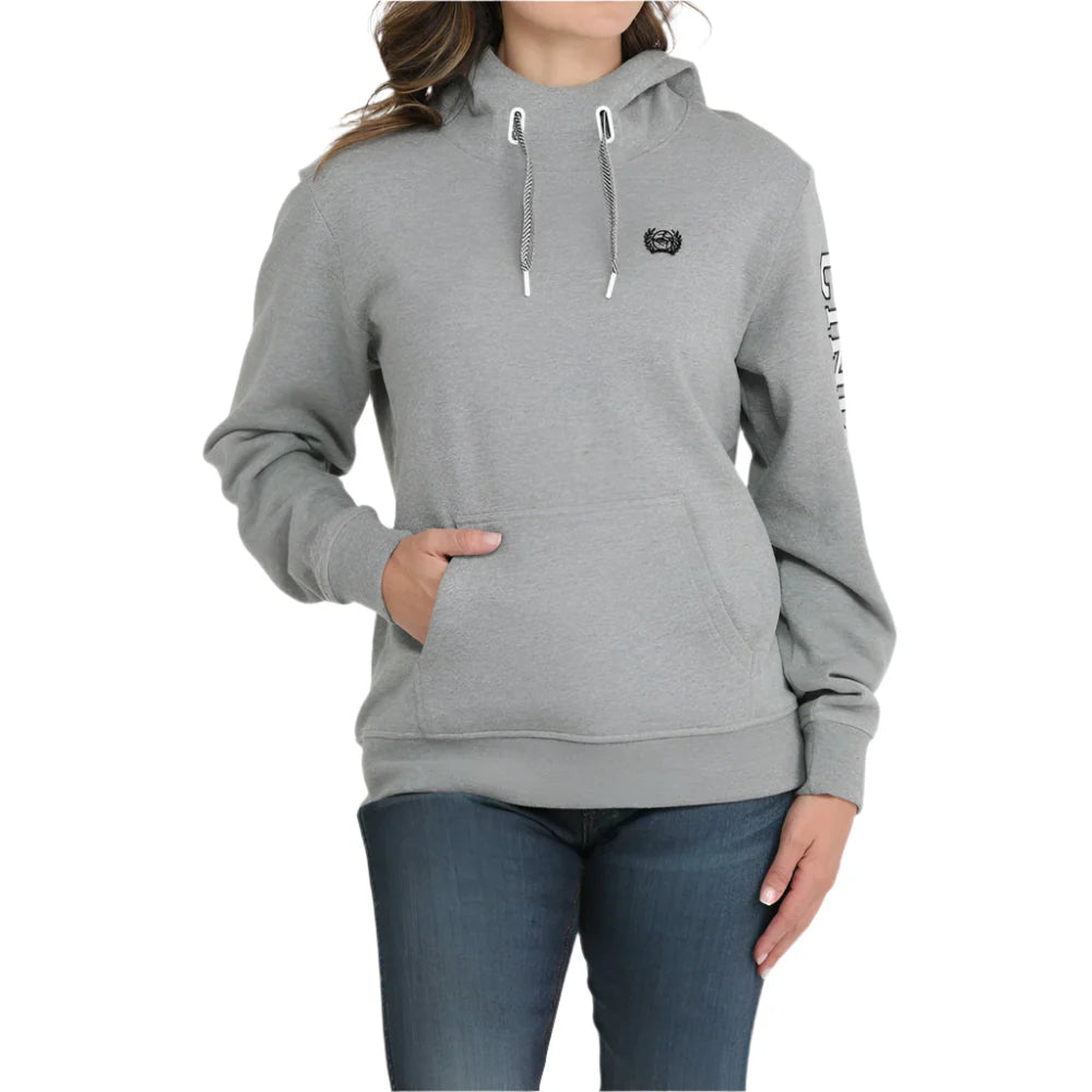 Cinch Women's Logo Hoodie in Grey – Branded Country Wear