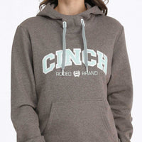 Cinch Women's Embroidered Logo Rodeo Brand Western Hoodie in Brown