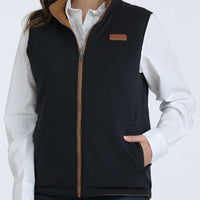 Cinch Women's Reversible Quilted Vest in Brown and Navy
