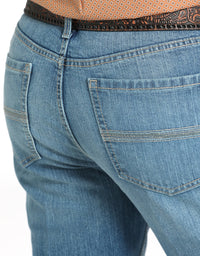 Cinch Men's Ian Slim Fit Bootcut Jean in Medium Stonewash