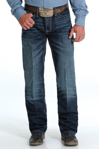 Cinch Men's Grant Relaxed Fit Bootcut Jean in Medium Stonewash