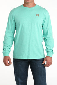 Cinch Men's L/S Rodeo Graphic Logo T-Shirt in Turquoise