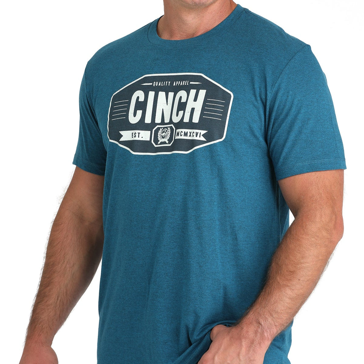 Cinch Men's Graphic Logo T-Shirt in Teal