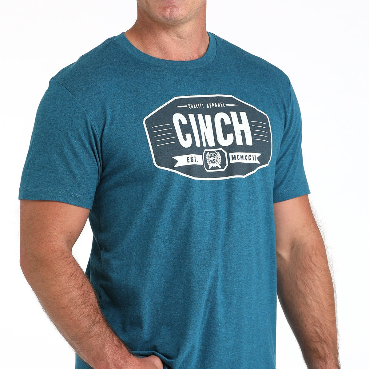 Cinch Men's Graphic Logo T-Shirt in Teal