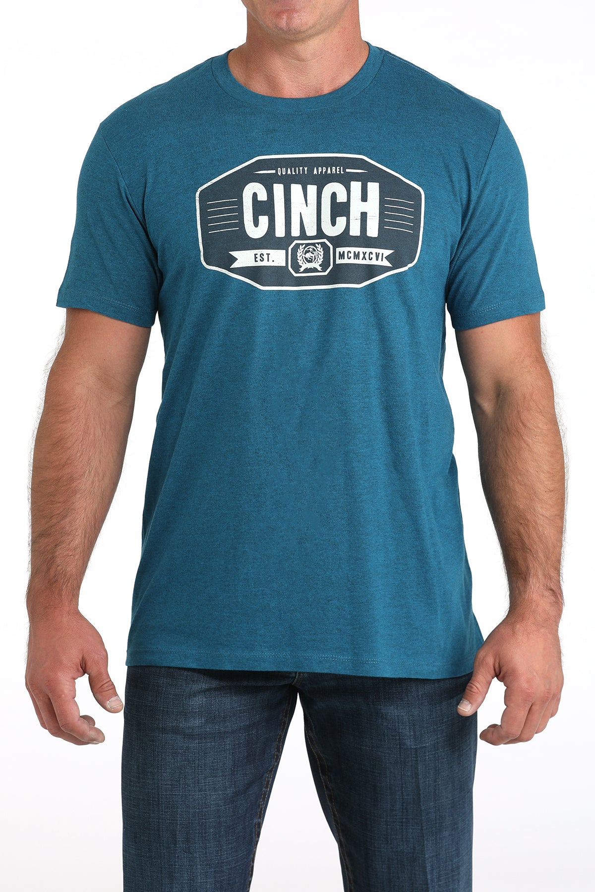 Cinch Men's Graphic Logo T-Shirt in Teal