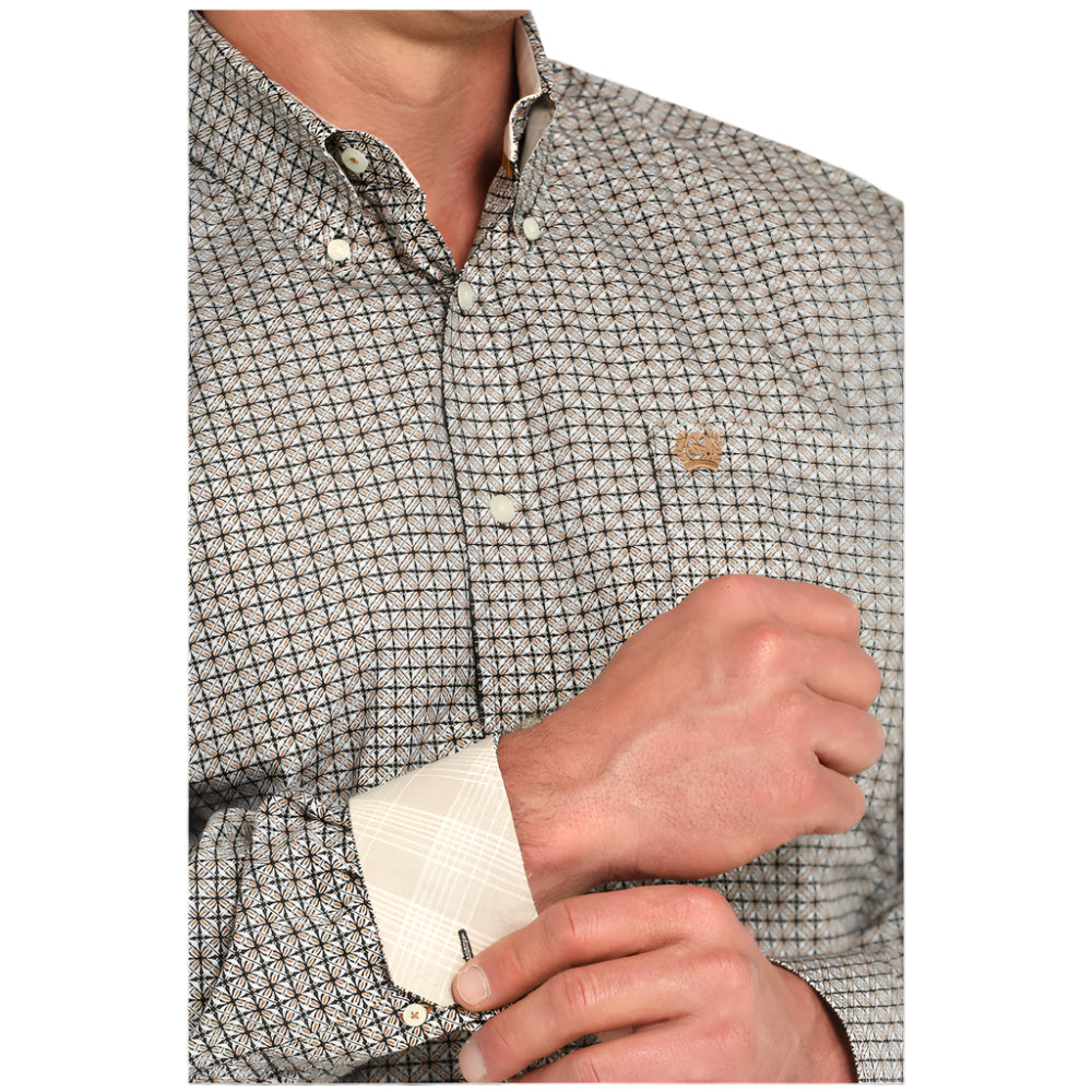 Cinch Men's L/S Classic Fit Multicolor Print Western Button Down Shirt