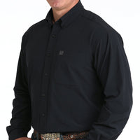 Cinch Men's L/S Classic Fit Arenaflex Button Up Western Shirt in Black