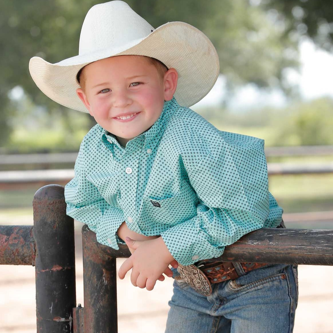 Youth Gingham Blue selling Button-Down size small