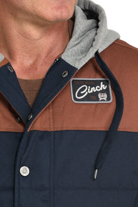 Cinch Men's Hoodie Jacket in Grey and Blue