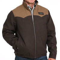 Cinch Men's Concealed Carry Wooly Jacket in Brown
