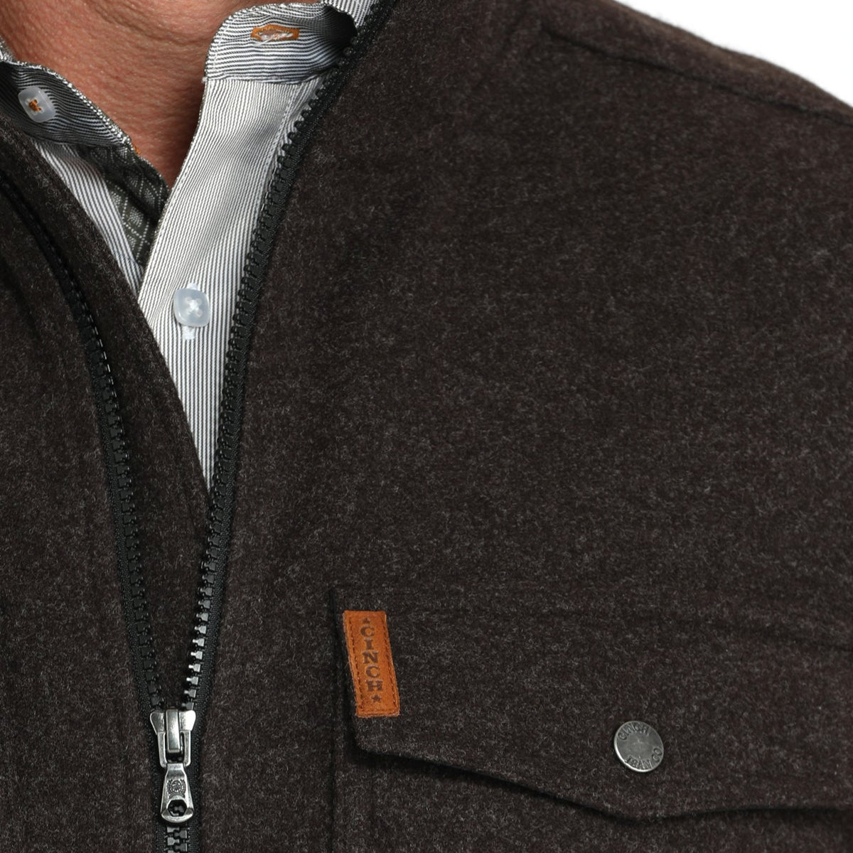 Cinch Men's Shirt Jacket in Brown