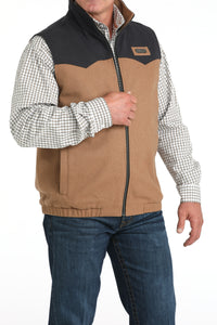 Cinch Men's Wooly Concealed Carry Vest in Brown