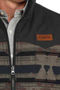Cinch Men's Reversible Vest in Aztec and Brown