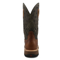 Twisted X Men's 12" Western Nano Toe Work Boot in Lion & Dark Olive