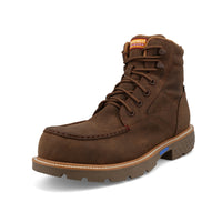 Twisted X Men's 6" Lace Up Work Boot Nano Safety Toe in Oak