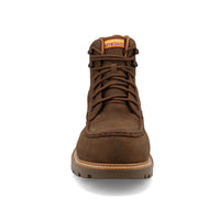 Twisted X Men's 6" Lace Up Work Boot Nano Safety Toe in Oak