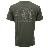 Hooey Men's Desert Dillo Graphic Tee in Surplus Green