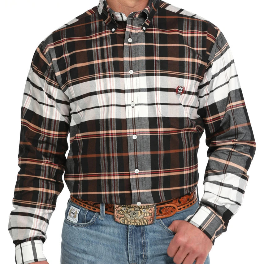 Cinch Men's Vintage Button Down Shirt XS