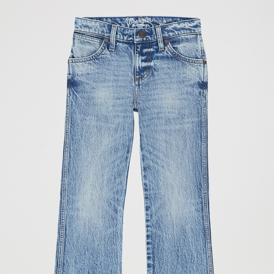 Wrangler Retro Youth Boy's Slim Boot Jean in Jones