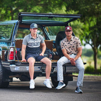 Hooey Men's "Hot Shot" Short Sleeve Habitat Howl Print Golf Polo in Taupe