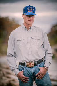 Hooey "Trip" Rope Trucker Hat in Blue