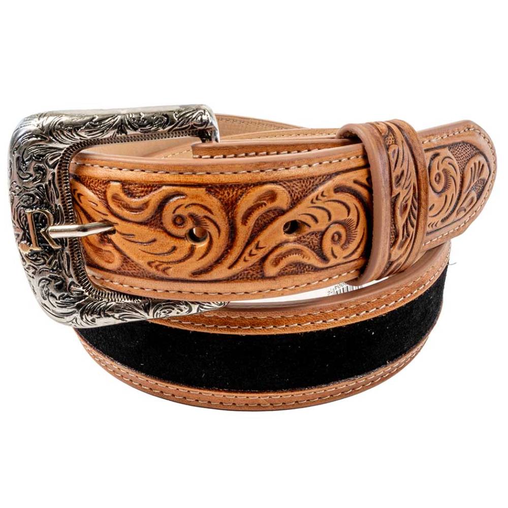 R. Watson Boots Men's Roughout Belt in Black