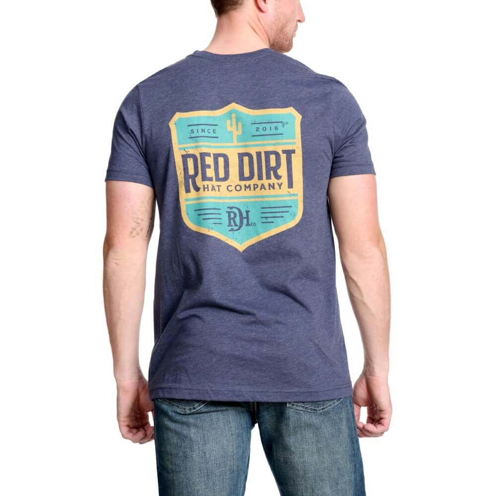 Red Dirt Hat Co. "Lone Cactus" Graphic T-Shirt in Navy