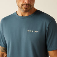 Ariat Men's Southwest Hexa Deca T-Shirt in Lagoon Green