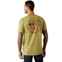 Ariat Men's Full Circle Logo Graphic T-Shirt in Tent Green