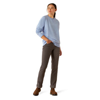 Ariat Women's Rebar Workman Washed Fleece Sweatshirt in Lavender Lustre (Available in Plus Sizes)