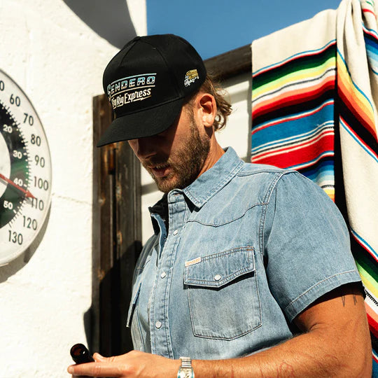 Sendero Provisions Co. "Big Rig" Snapback Hat in Black