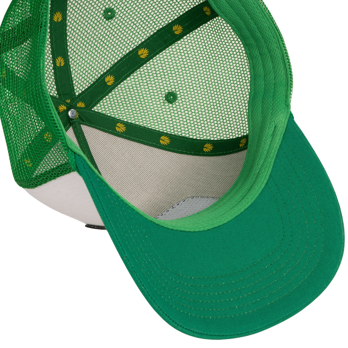 Sendero Provisions Co. "Cowboy Pro Shop" Snapback Hat in White/Green