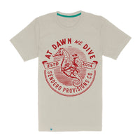Sendero Provisions Co. Men's "We Dive" Graphic T-Shirt in Sand