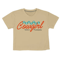 Sendero Provisions Co. Women's Coastal Cowgirl Cropped T-Shirt in Cream