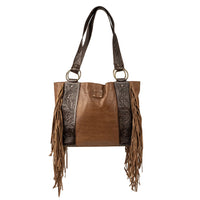 STS Ranchwear Boho Cowgirl Large Brown Leather Tote Bag