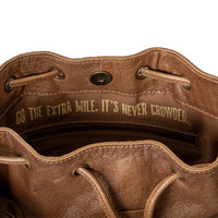 STS Ranchwear Boho Cowgirl Brown Leather Bucket Bag