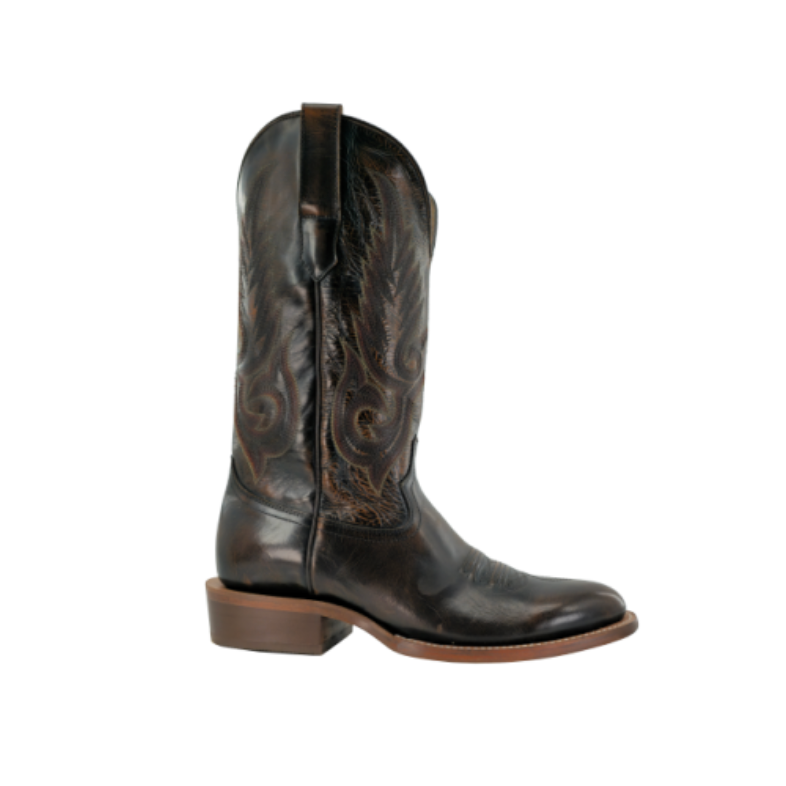 RW Ranch by R. Watson Men's Magic Brushoff Cowhide Boot in Brown