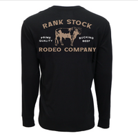 Hooey Men's Rank Stock Logo Long Sleeve Tee in Black
