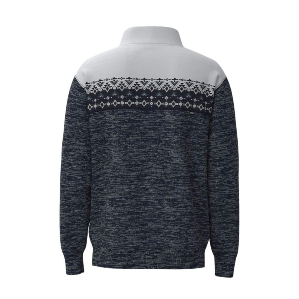 Hooey Men's Stevie Maritime Aztec Pattern Pullover in Blue