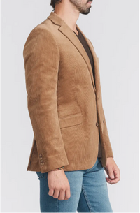 Savile Row Co. Men's Mayfair Corduroy Sport Jacket in Tan