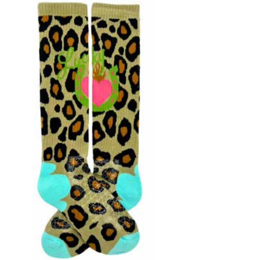 Lucky Chuck Women's Leopard Diva Performance Socks