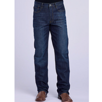Stetson Men's 1520 Straight Leg Jean in Dark Wash