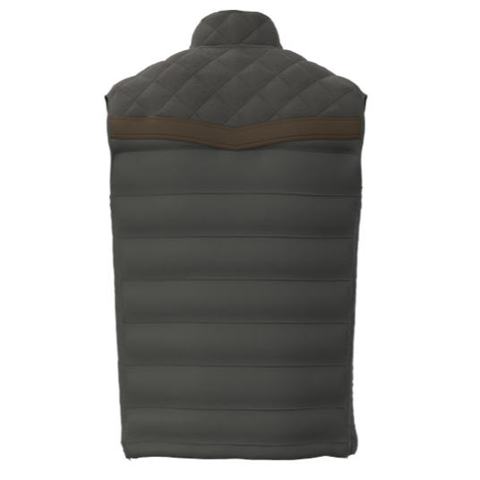 Hooey Men's Banff Puffer Packable Vest in Steel Grey