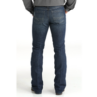 Cinch Men's Ian Slim Fit Bootcut Jean in Dark Stonewash