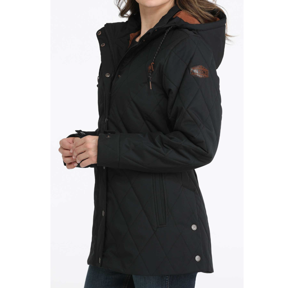 Cinch Women's Hooded Barn Coat in Black
